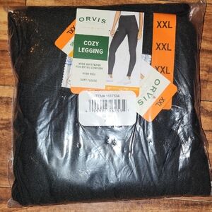 Orvis Black Fleece Leggings XXL